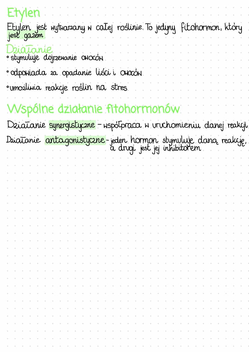 Fitohormony
Fitohormony, czyli hormony roślinne to drobnocząsteczkowe substancje, które
regulują wzrost i rozwój roślin
Cechy hormonów rośli