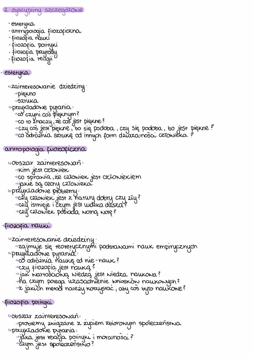 .
filozofia informacje ogólne
1. Podstawowe dziedziny filozofii
• ontologia/metafizyka
epistemologia
• aksjologia
•etyka
ontologia /metafizy