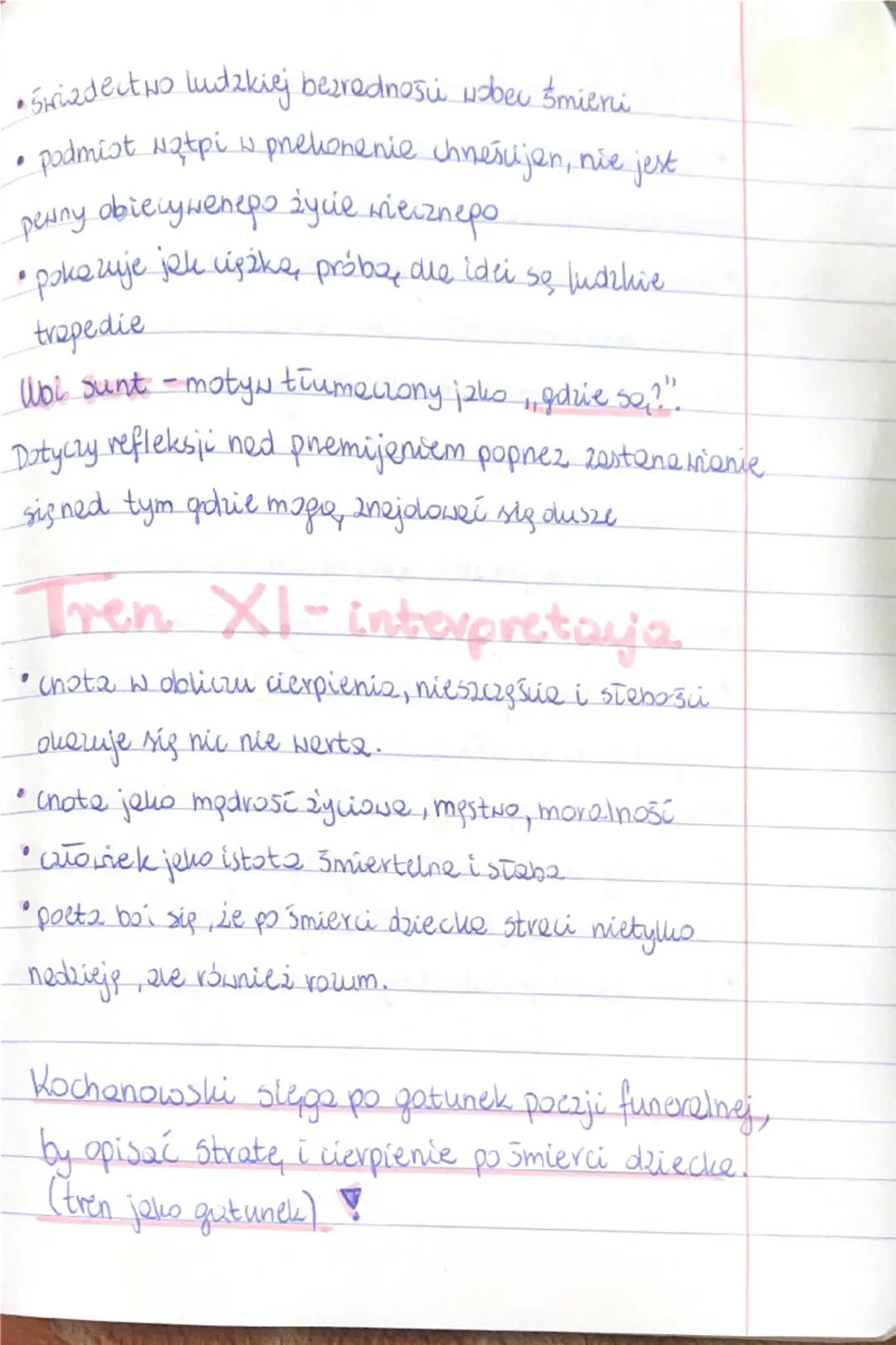 --- OCR Start ---
.Tren IX-interpretacja.
•podmiot neguje swoje przekonania
•podważa filozofię stoicyzmu
•jego przekonanie nie były w stanie