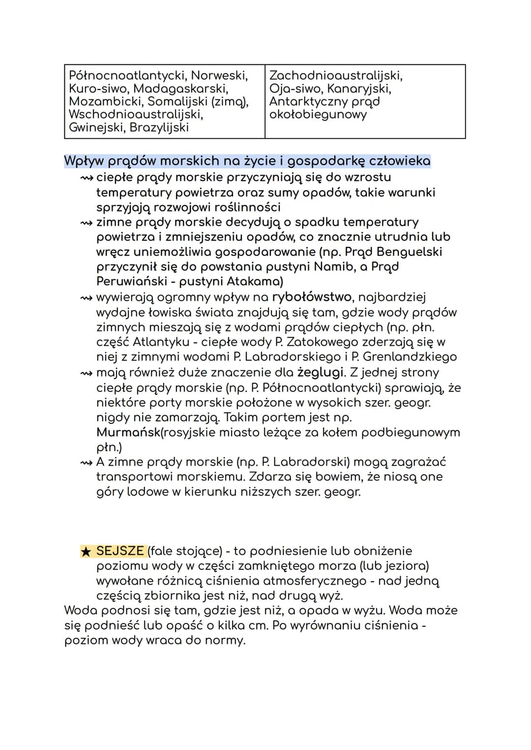 ❖RUCHY WODY MORSKIEJ
★ FALOWANIE - to poziomy ruch wody morskiej wywoływany
głównie przez wiatr, odbywa się on po torach kołowych
★ SZTORM -