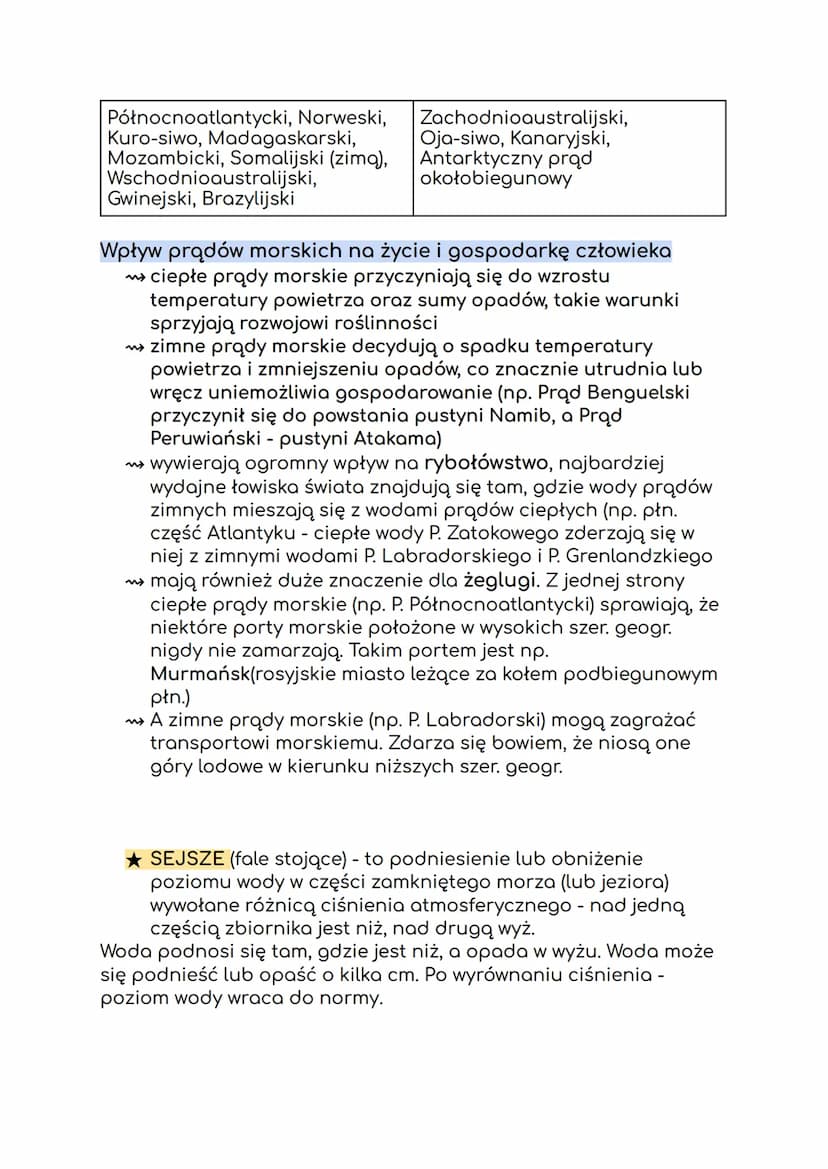 ❖RUCHY WODY MORSKIEJ
★ FALOWANIE - to poziomy ruch wody morskiej wywoływany
głównie przez wiatr, odbywa się on po torach kołowych
★ SZTORM -