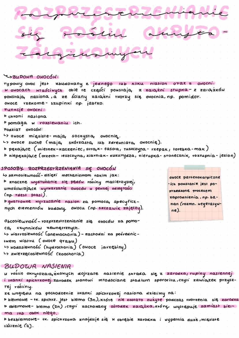 ROŚLINY NASIENNE
Są one typowymi organowcami i rolsinami naczyniowymi, a ich
r9zprzestrzenianie zachodzi za pośrednictwem nasion. Do roślin 