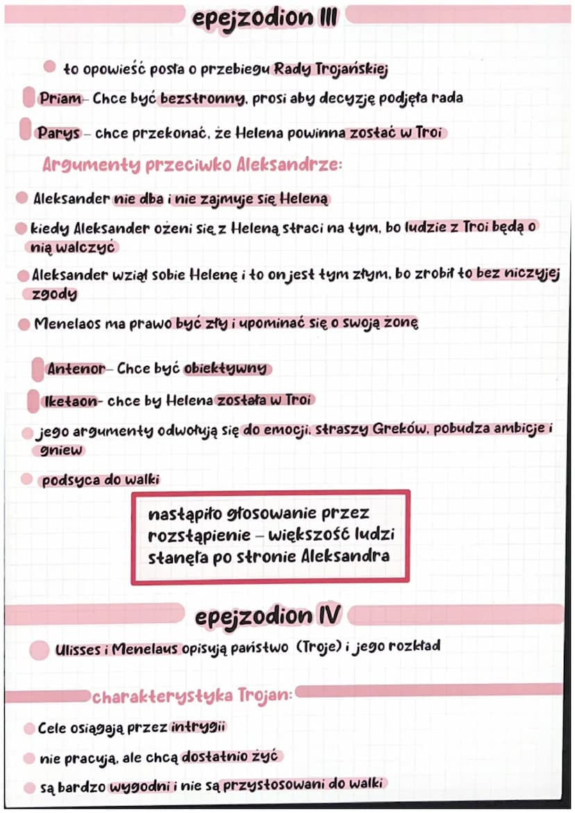 „Odprawa poslów greckich"
Jan Kochanowski
pierwszy polski dramat oparty na wzorcach antycznych
nawiązuje dolliady" Homera, chociaż w eposie 