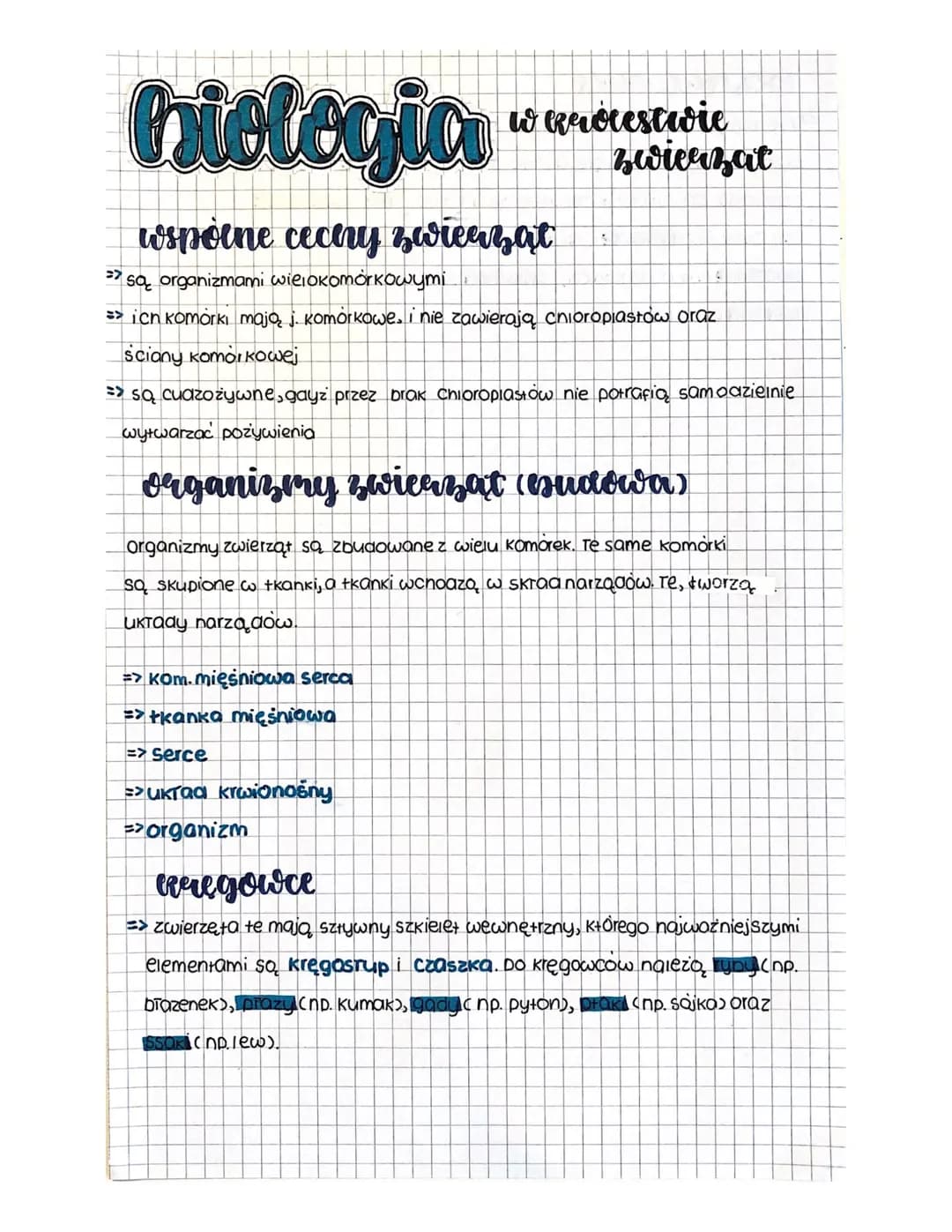
<p>Organizmy jedno i wielokomórkowe</p>
<p>Organizmy zwierząt są organizmami wielokomórkowymi, co oznacza, że składają się z wielu komórek.
