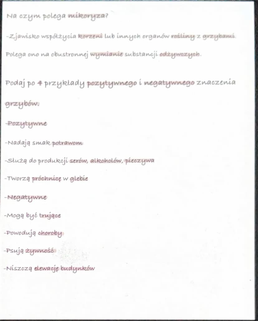 --- OCR Start ---
Wirusy, bakterie, grzyby
Dlaczego wirusy nie są zaliczane do żadnych z królestw?
-Ponieważ nie spełniają wykonują funkcji 