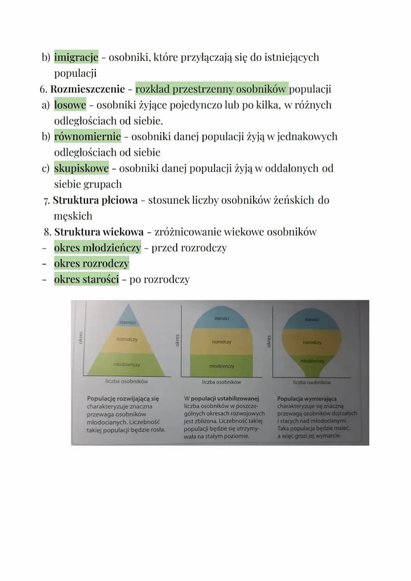 Cechy populacji:
1. Liczebność - liczba wszystkich osobników danego gatunku w
populacji.
2. Zagęszczenie - liczba osobników przypadających n