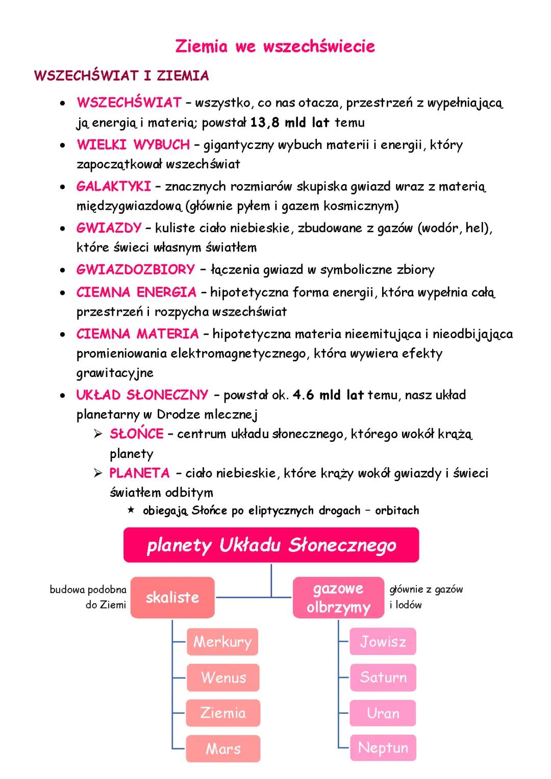 Ziemia we Wszechświecie - Oblicza Geografii 1 e-podręcznik PDF i Sprawdziany