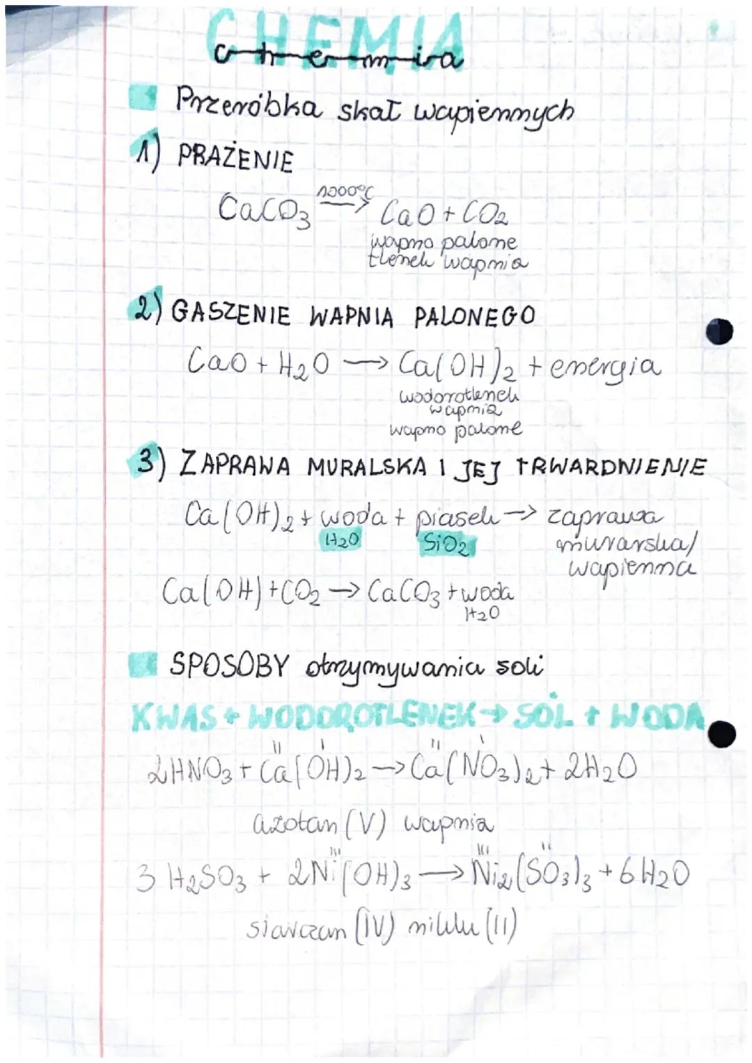 CHEMIA
Tworzenie wzorows sumanycznych soli
*SOLESą to związki chemiczne zbudowane
z atomow metalu (kationów metalu) i resity
kwasowy (amionó
