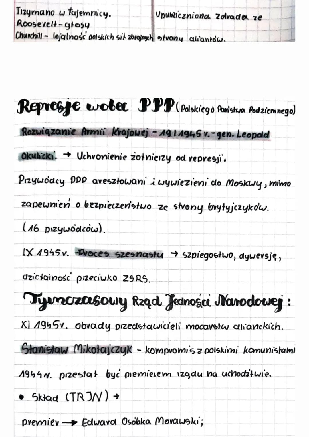 Leereja
7: Sprawa polska pod koniec wojny.
Polslea Lubelsisa:
1944 v. Armia (zerwona pizekroczyła pizedwojenne granice
Polski. Po przejściu 