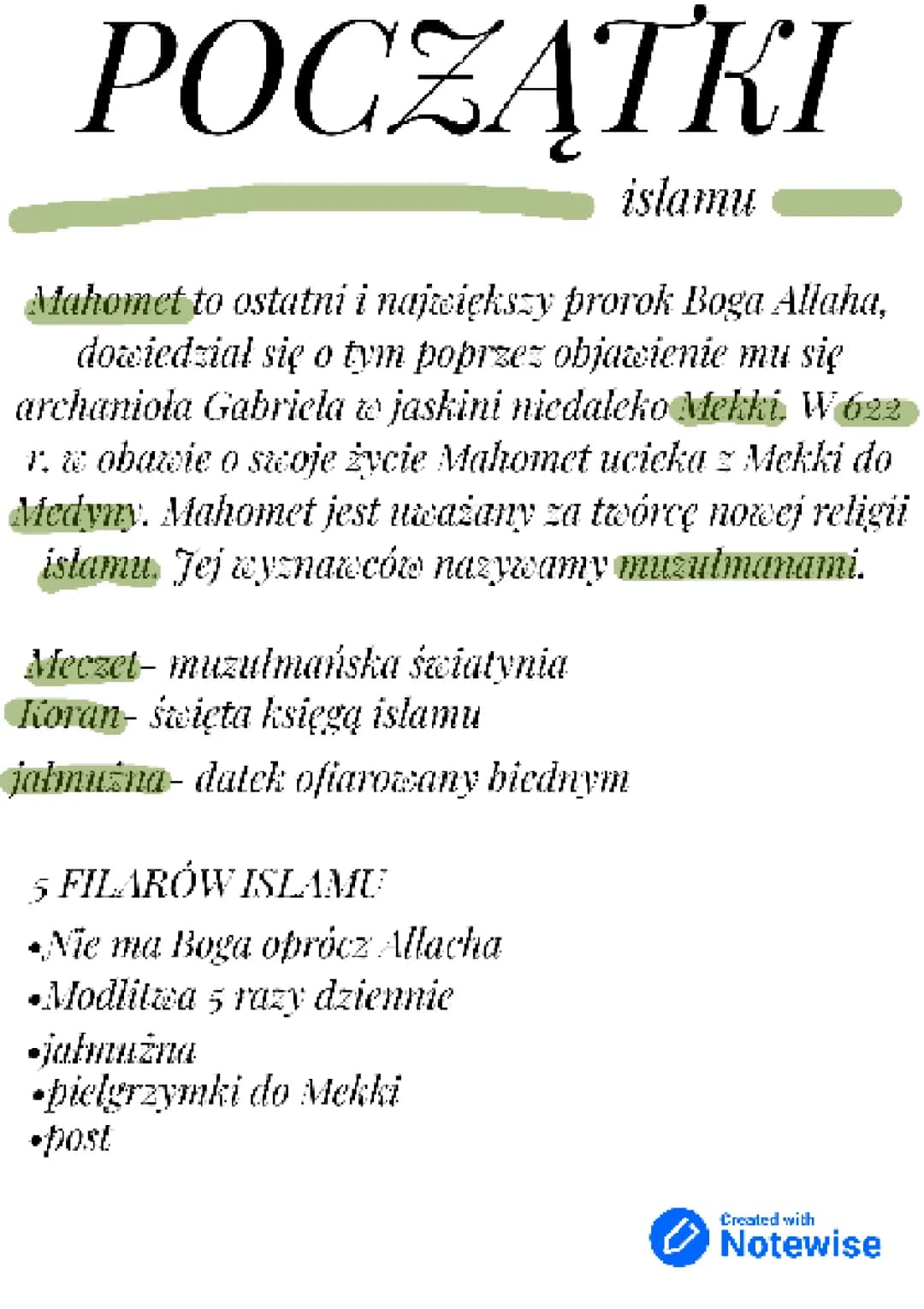 Początki islamu 