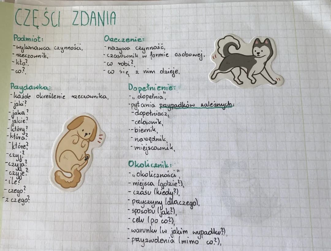 Części zdania