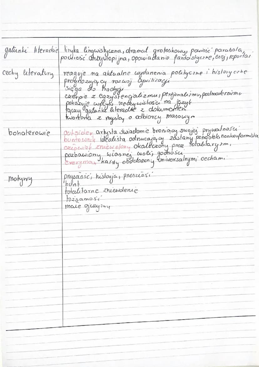 nazwa
ramy
czasowe
pojęcia klucz.
Filozofia
Wspotresnasé
euspocoeczenosc → zjawiska kulturowe
noswa nieprecyzyjna
od 1945. do dziś
1945, kon