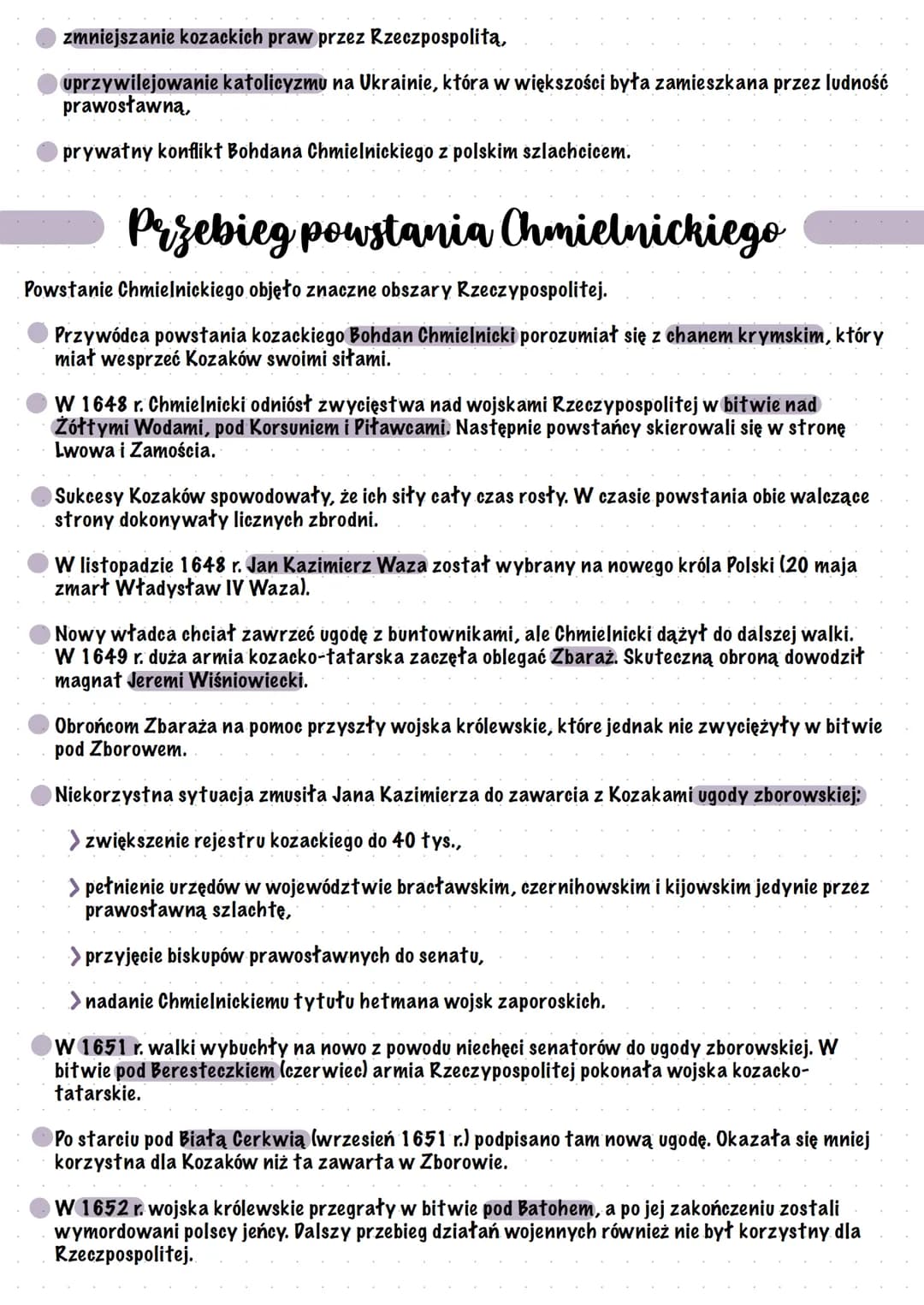 Powstanie
Chmielnickiego
Koracy w Rzeczypospolitej
Kozacy żyli na stepach południowo-wschodniej Ukrainy.
Kozacy byli wolnymi ludźmi, którzy 