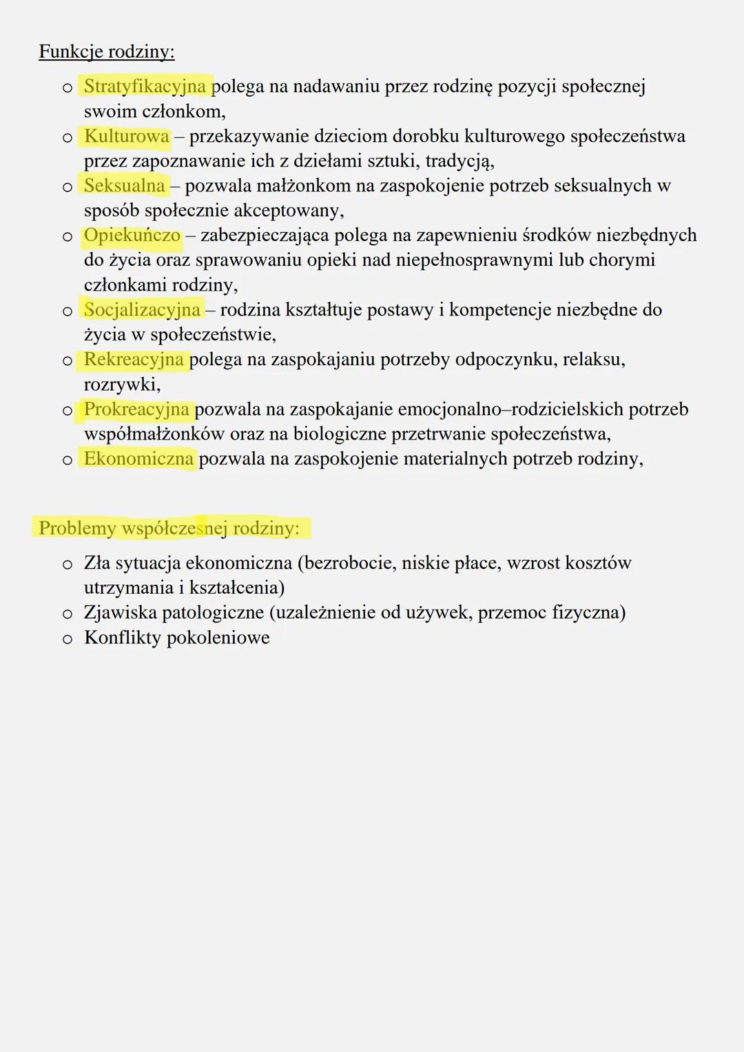 Współczesna rodzina
Rodzina to grupa złożona z osób połączonych stosunkiem małżeńskim i
rodzicielskim. Posiada określone wartości, na przykł