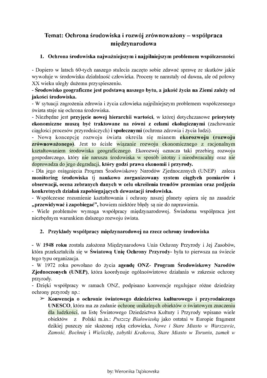 Ochrona środowiska i zrównoważony rozwój: przykłady z Polski i świata