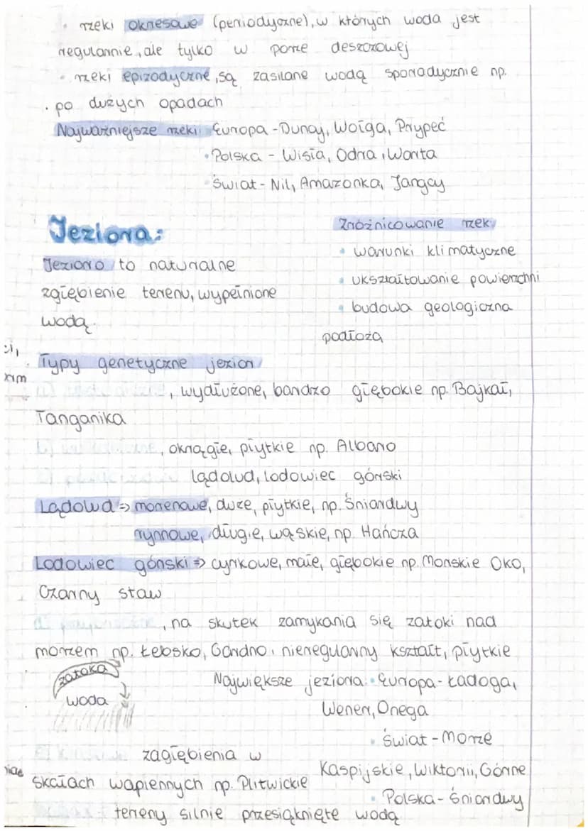 ZASOBY WODNE ZIEM
Hydnostera wodna powłoka ziemi,, obejmująca wszystkie
stany skupienia wody Do hydrostery zalicza się oceany,
monza, mzeki,