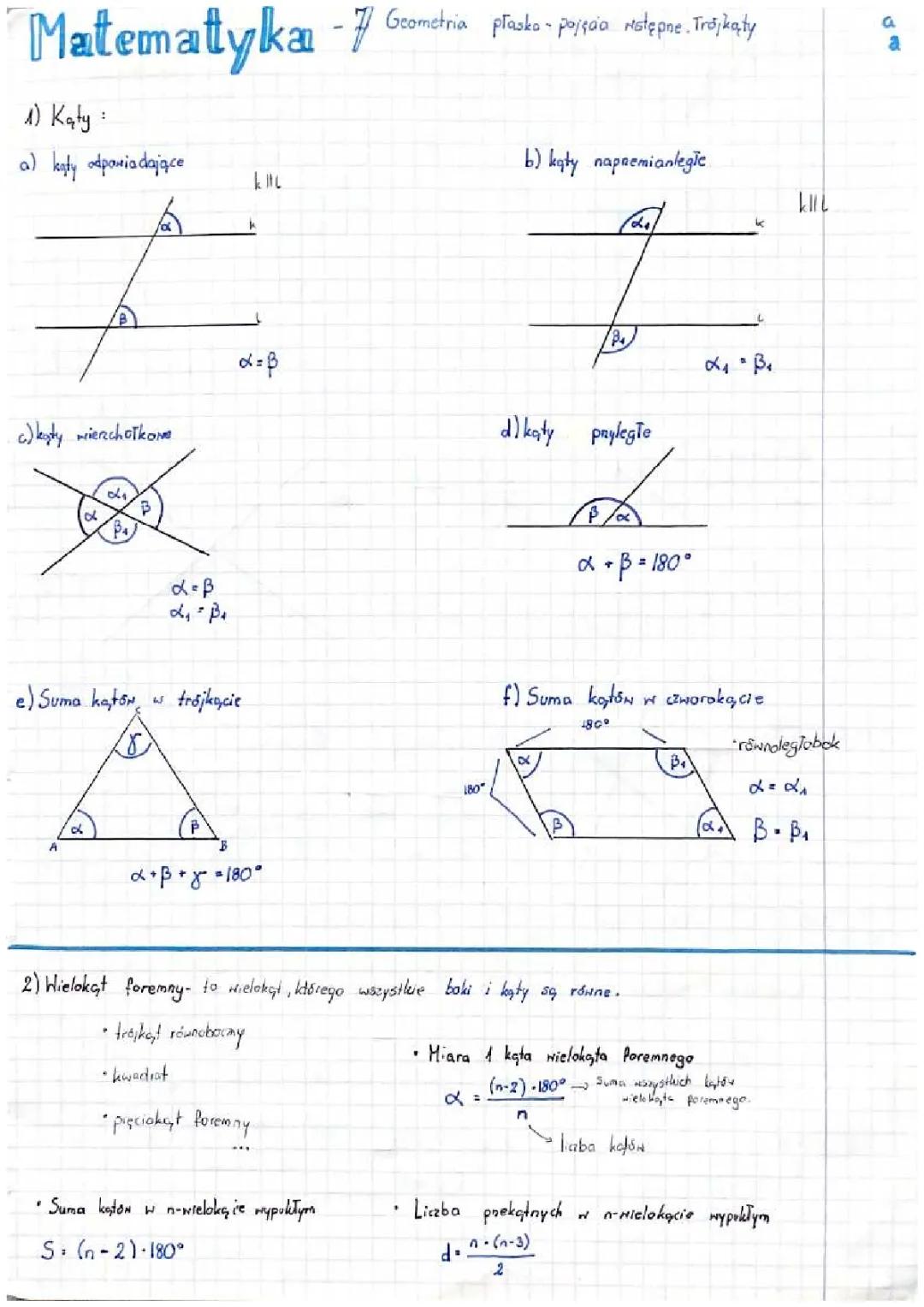 Podstawy Geometrii Płaskiej