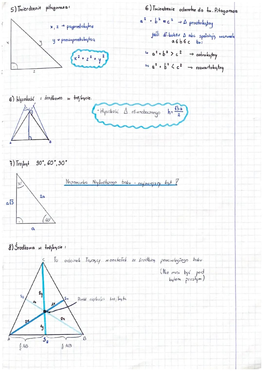Matematyka -7
1) Katy:
a) katy odpowiadające
c) katy wiercholkone
α
A
"
³4
d
B
e) Suma katon w trójkącie
W
18
L=B
L₁ =B₁
ß
B
klll
d=ß
2+B+y=