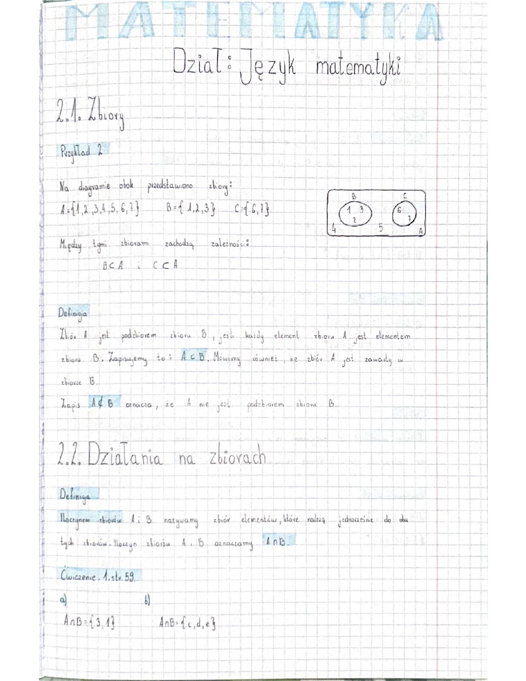 Dział: język matematyki 
