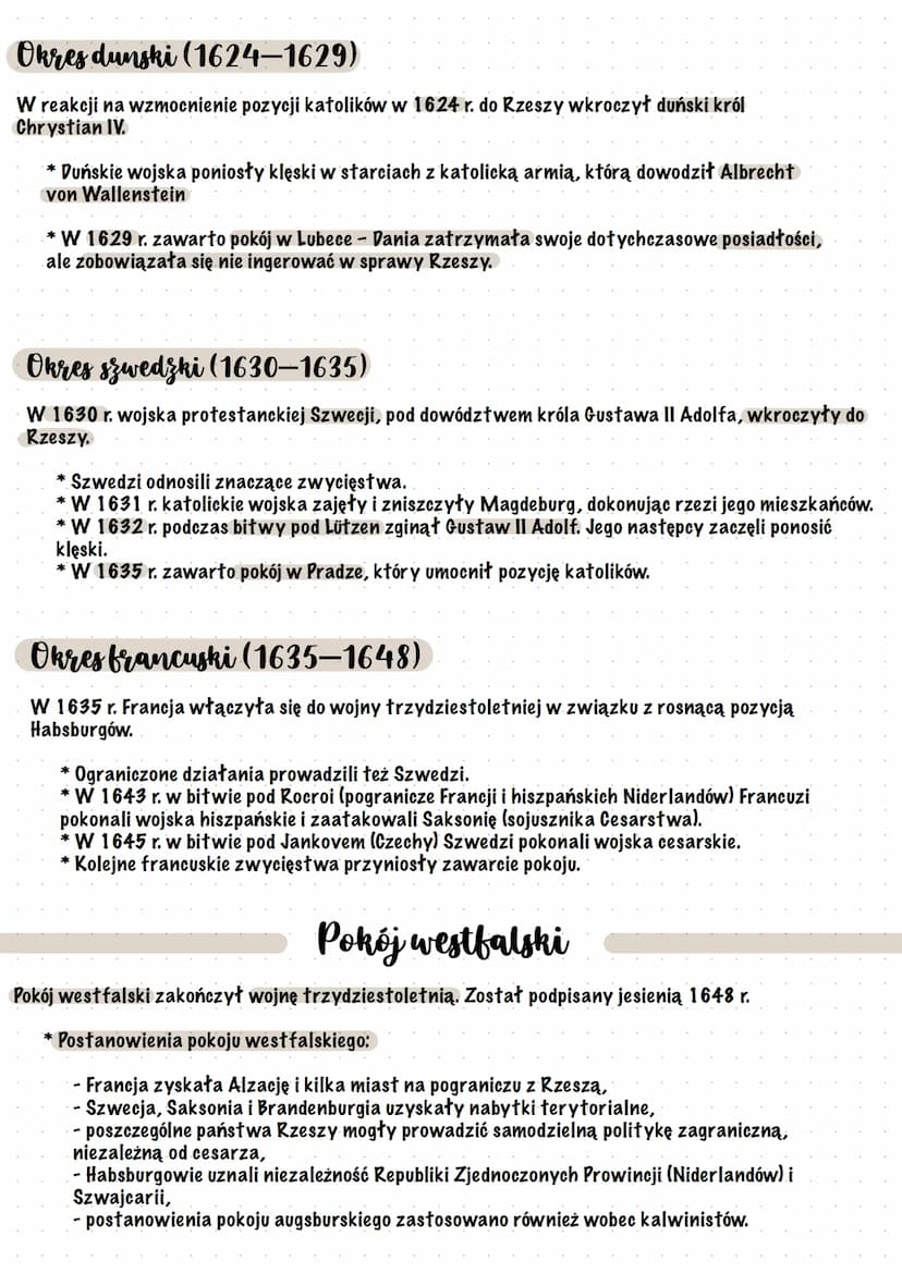 Wojna Urzydziestoletnia
Przyczyny wojny trzydziestoletniej
konflikty religijne na terenie Rzeszy:
*
* protestanccy władcy zaczęli dążyć do u