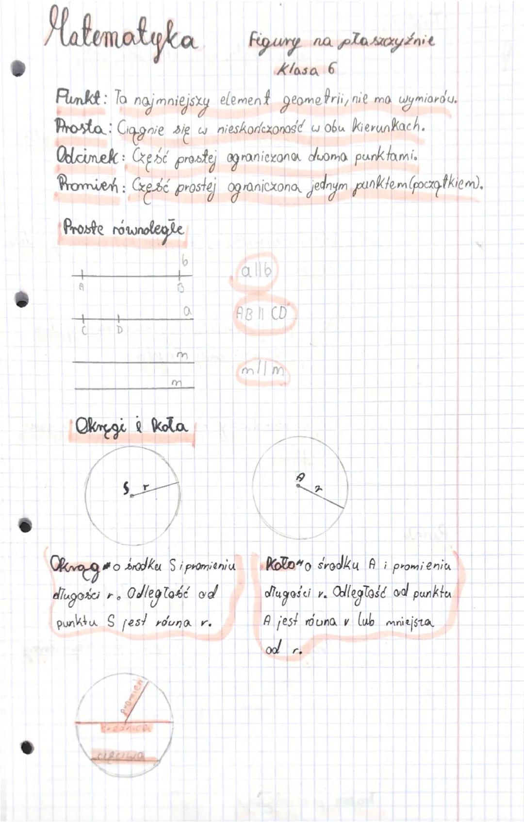 Figury geometria: klasy 5-6