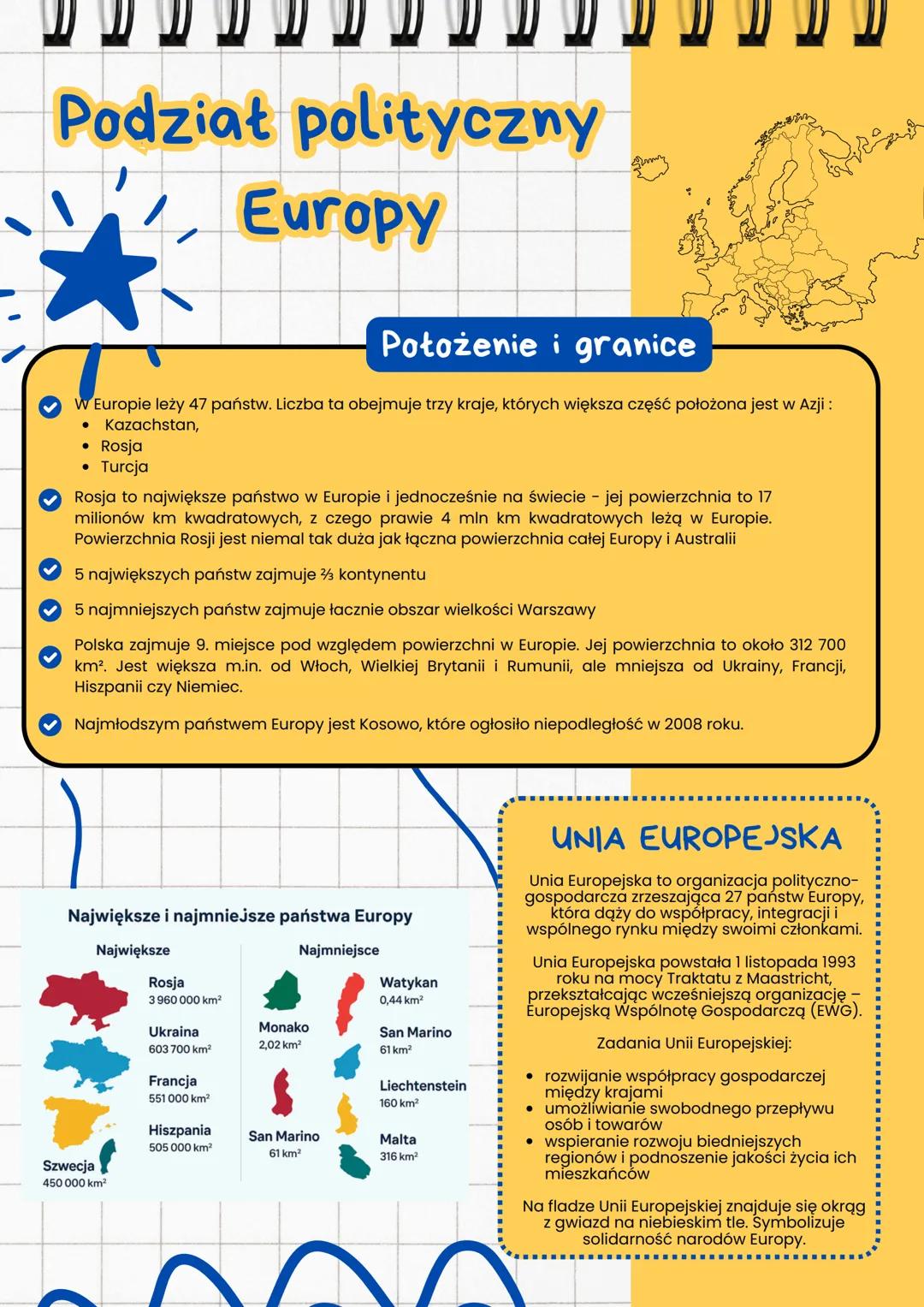 # Europa

ŚRODOWISKO I LUDNOŚĆ

Europa

Europa to jeden z najmniejszych kontynentów.

Zajmuje 10,5 mln km kwadratowych, co stanowi 0,02
powi