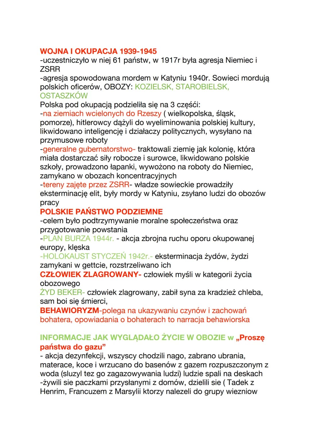 
<p>Wojna światowa i okupacja Polski w latach 1939-1945 były wydarzeniami tragicznymi, które pozostawiły trwałe piętno na historii kraju. Po