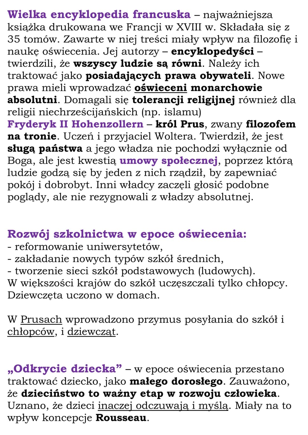 Europa i świat w XVIII
wieku
Cały dział, Dział IV
1.Kultura oświecenia
Wiek XVIII - „Stulecie świateł – epoka oświecenia
-
- postęp technicz