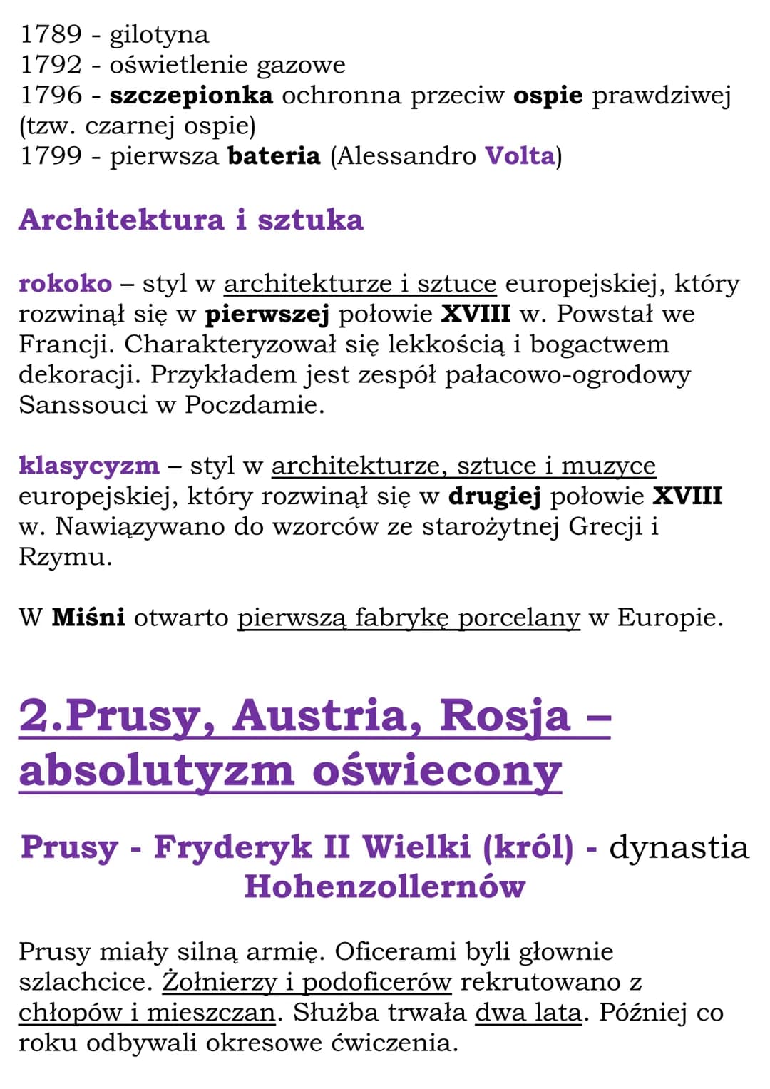 Europa i świat w XVIII
wieku
Cały dział, Dział IV
1.Kultura oświecenia
Wiek XVIII - „Stulecie świateł – epoka oświecenia
-
- postęp technicz