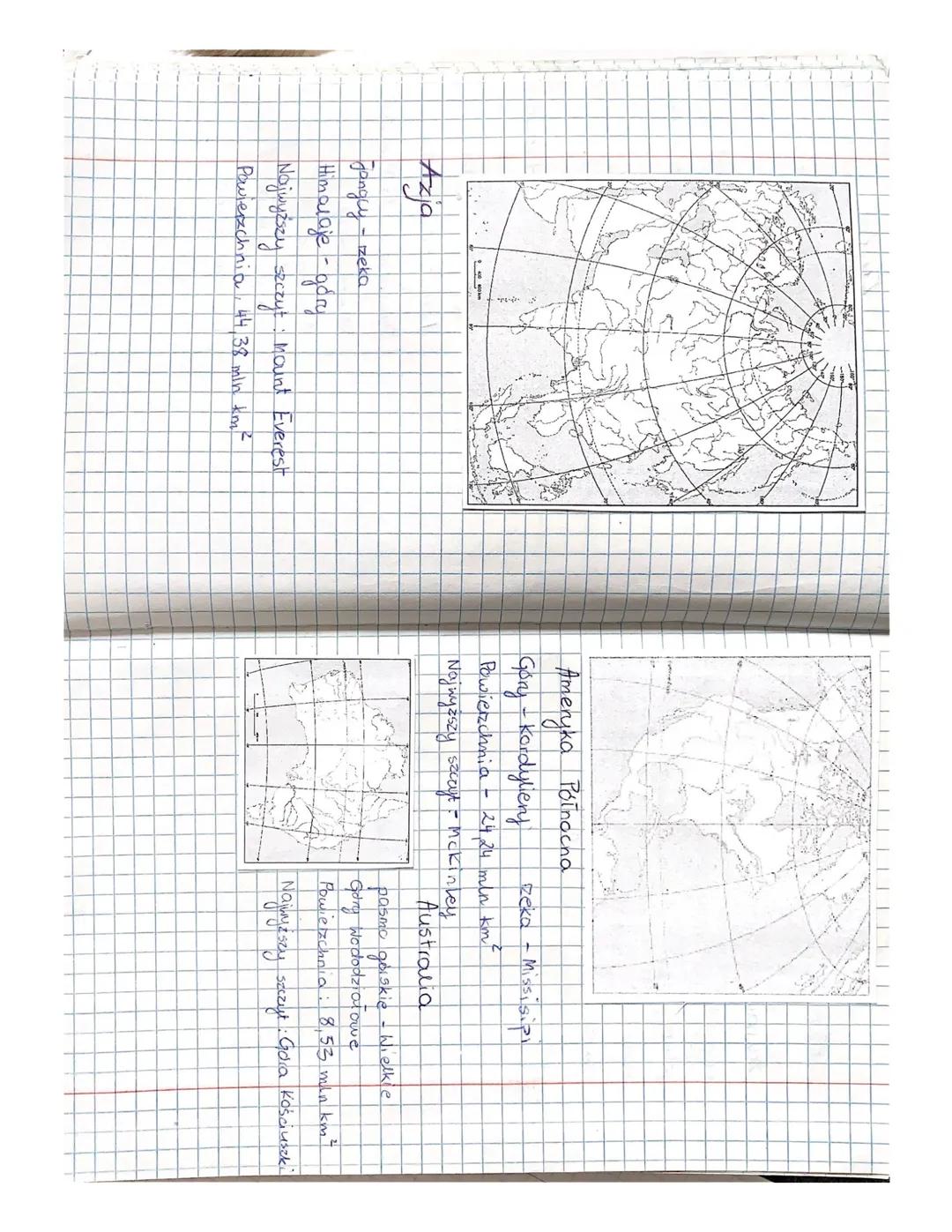 2
D
35
Azja
Jongly - zeka
Himalaje - gdry
Najwyższy szczyt: Mount Everest
Powierzchnia 44 38 min km²
2
Ameryka Północha
Gory - Kordylieny
Po