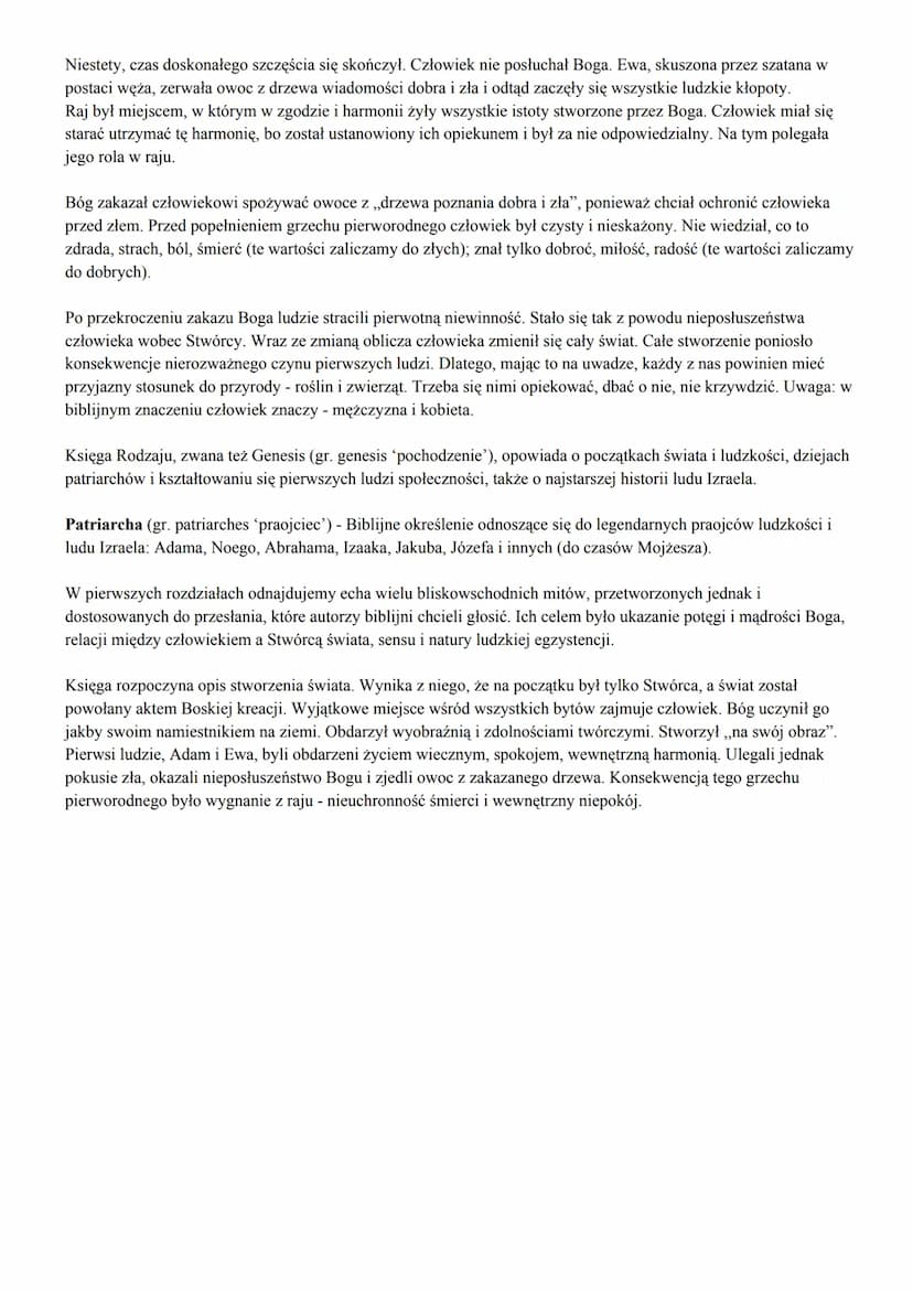 Księga Rodzaju (gr. Genesis) to pierwsza z ksiąg Starego Testamentu. Tradycyjnie jej autorstwo przypisuje się
Mojżeszowi (przyjmuje się, że 