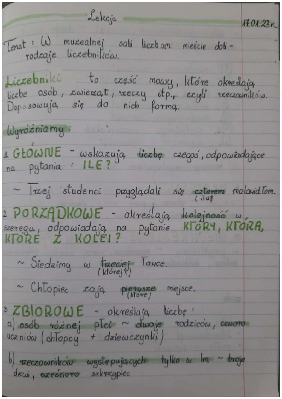 Types of Polish Numbers: Counting, Grouping, and Fractions