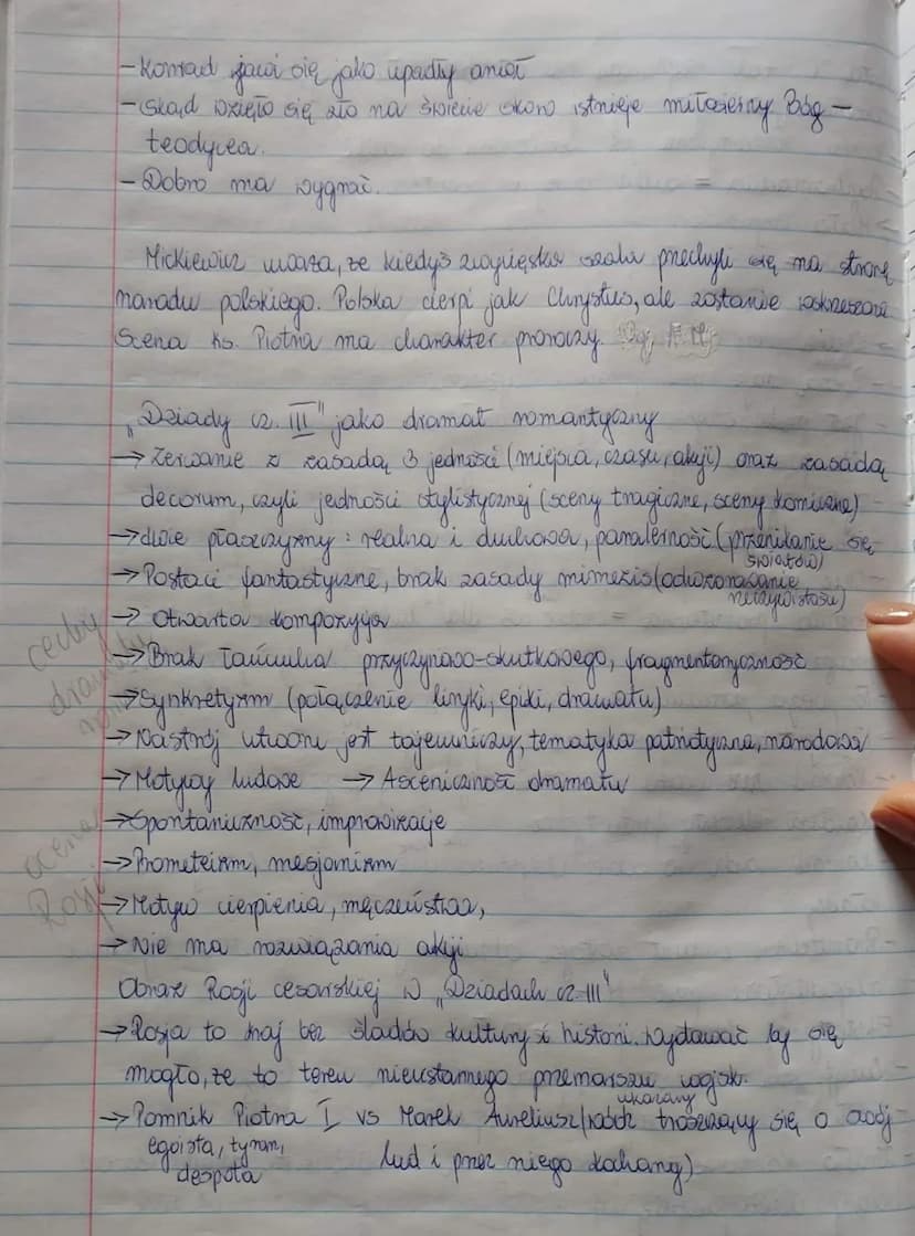 Lekja
Temat: Dziady l
-> Na baxie legend, opaciadom, wierzeń ludowych
> Homepja catavieraiństwa wy
Mickiewicza polega na tym,
zeby
= cierple