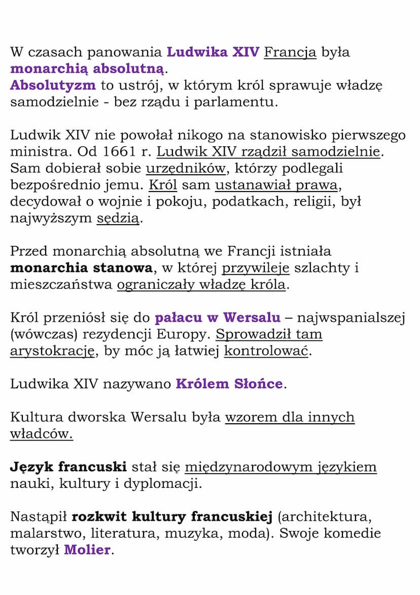 Europa i Ameryka w XVII i
XVIII wieku
Cały dział
Dział IV, kl 6, GWO
1.Absolutyzm we Francji
W latach 1562-1589 we Francji trwały wojny reli