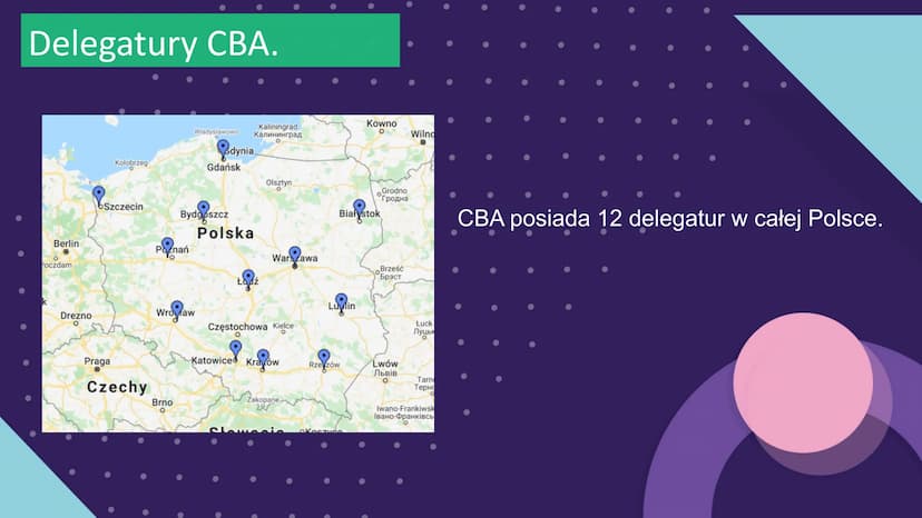 
<p>Centralne Biuro Antykorupcyjne (CBA) jest instytucją państwową zajmującą się działaniami antykorupcyjnymi. Jest to agencja współfinansow