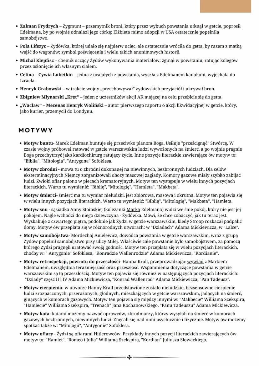 ZDĄŻYĆ PRZED PANEM BOGIEM
Hanna Krall
Gatunek: reportaż
Epoka: współczesność
REPORTAŻ
,,Zdążyć przed Panem Bogiem" bardzo trudno jednoznaczn