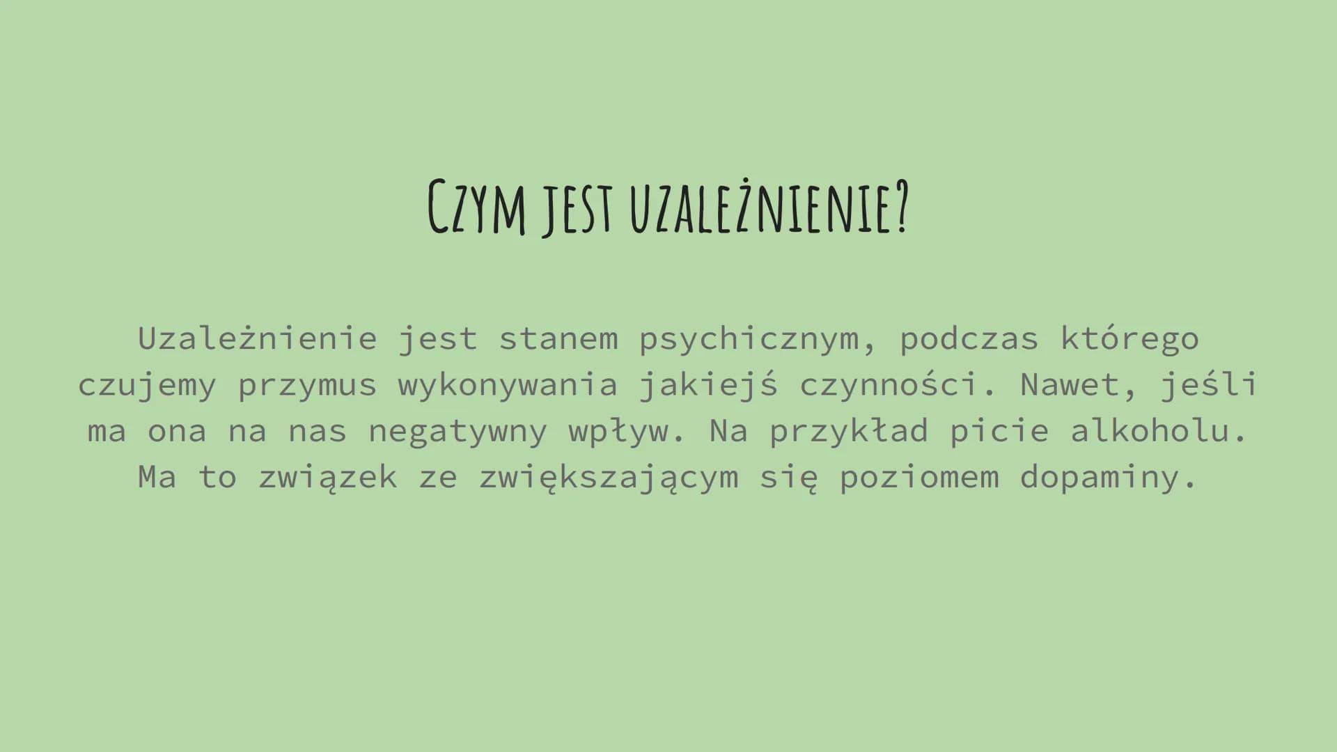 WPŁYW SUBSTANCJI
PSYCHOAKTYWNYCH NA ORGANIZM
CZŁOWIEKA
Aleksandra Gurgacz CZYM SĄ SUBSTANCJE PSYCHOAKTYWNE?
Są to związki chemiczne, które
w