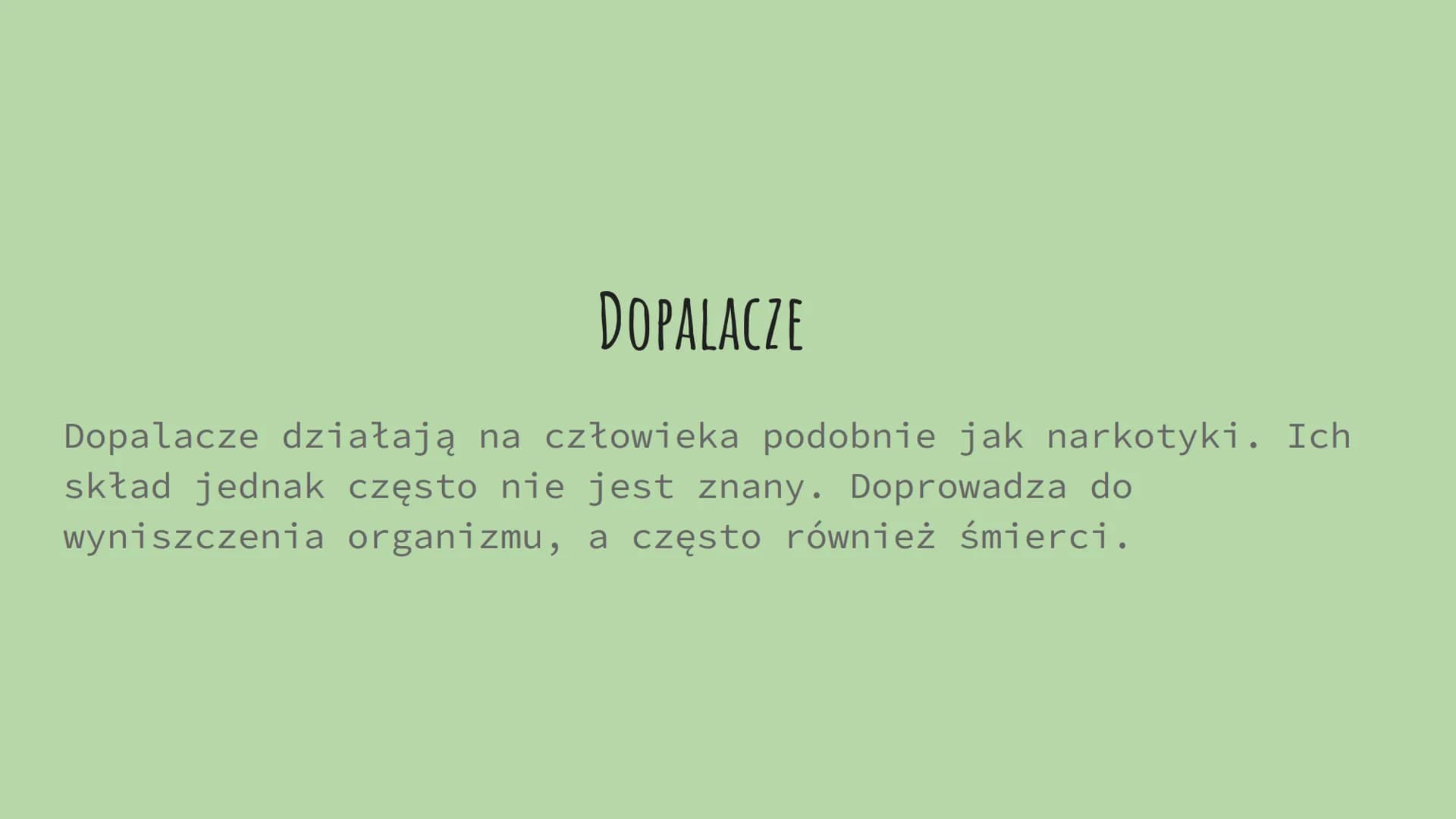 WPŁYW SUBSTANCJI
PSYCHOAKTYWNYCH NA ORGANIZM
CZŁOWIEKA
Aleksandra Gurgacz CZYM SĄ SUBSTANCJE PSYCHOAKTYWNE?
Są to związki chemiczne, które
w