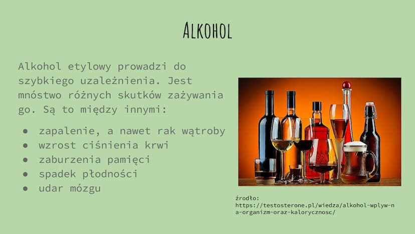 WPŁYW SUBSTANCJI
PSYCHOAKTYWNYCH NA ORGANIZM
CZŁOWIEKA
Aleksandra Gurgacz CZYM SĄ SUBSTANCJE PSYCHOAKTYWNE?
Są to związki chemiczne, które
w
