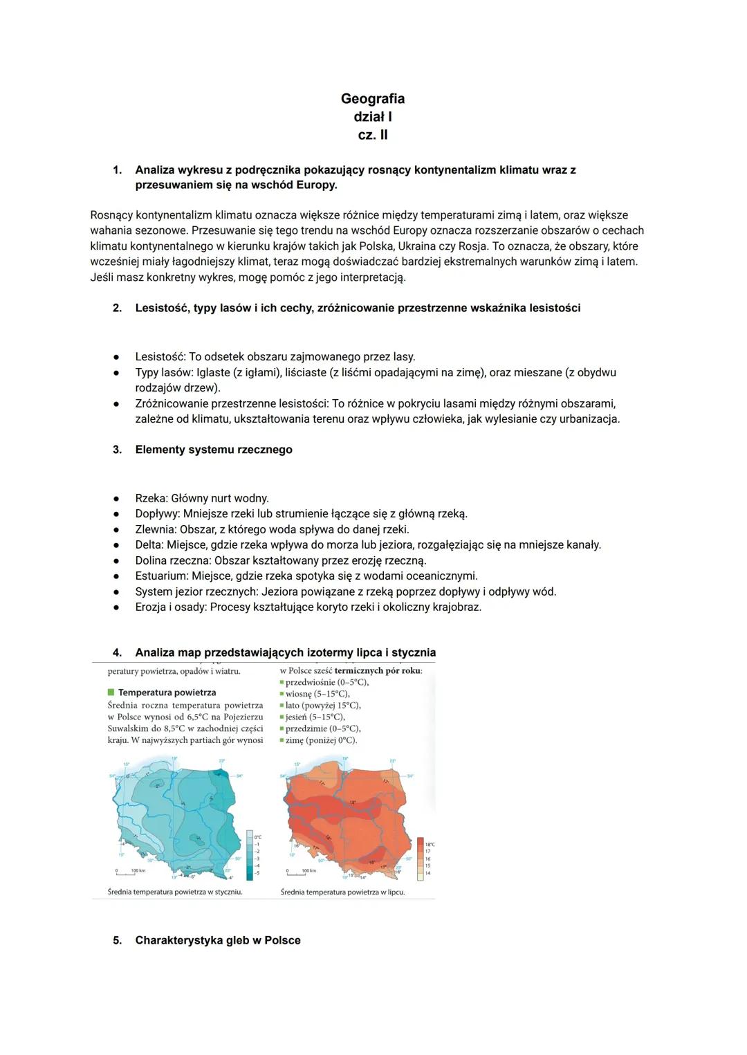 Sprawdzian z geografii klasa 7 dział I części II