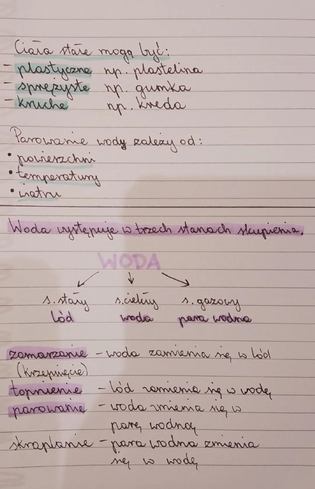 Przyroda

DZIAŁ 2

Substanije wokół nas

SUBSTANCJE

↑

stan stały stan cielry stan gazowy

↓

↓

tablica woda dym

↑

↓

ma direślony przyj