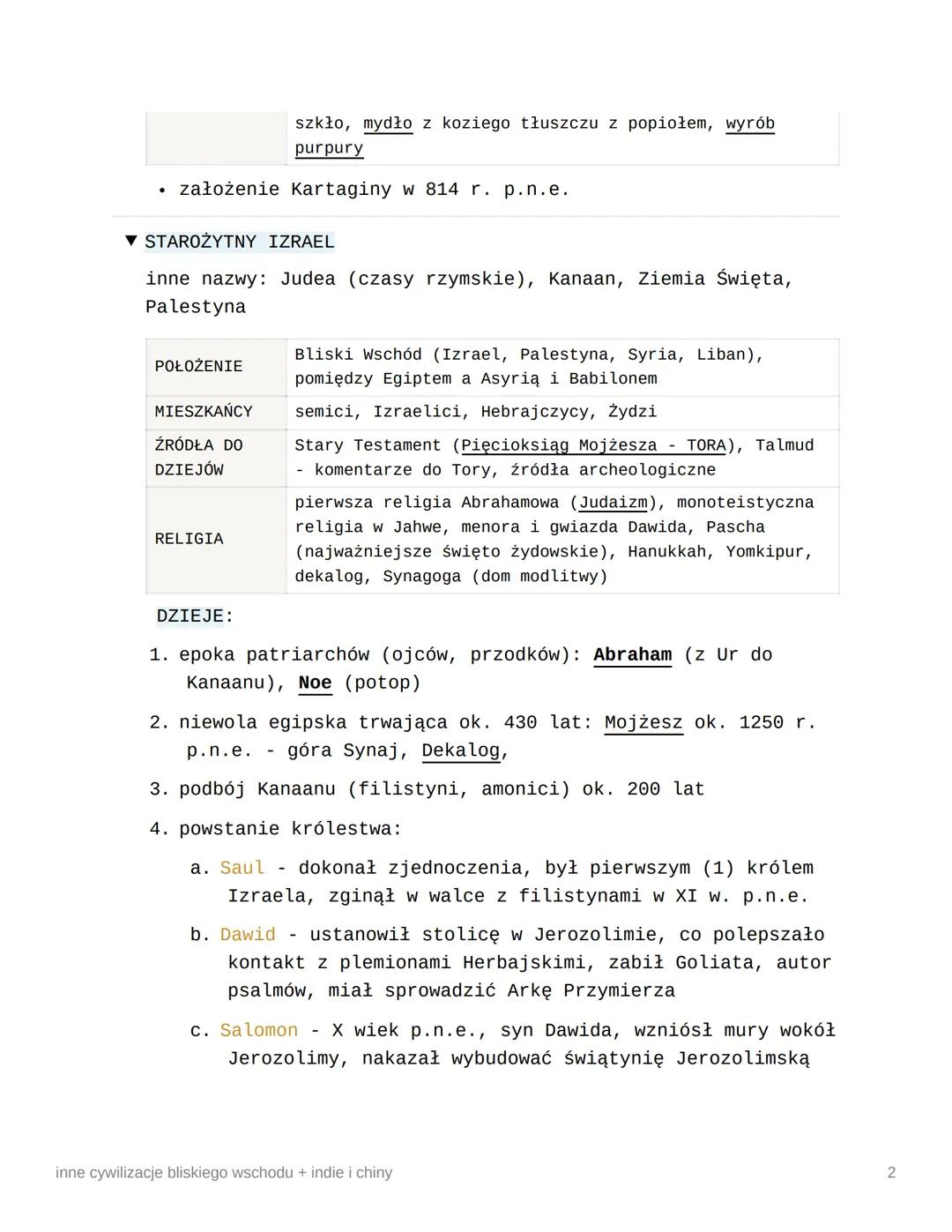inne cywilizacje bliskiego
wschodu + indie i chiny
podręcznik
maturalne
Ⓒzeszyt
▼ FENICJA
znaczy purpurę (Kananejczycy, Dunijczycy)
CZAS
POŁ
