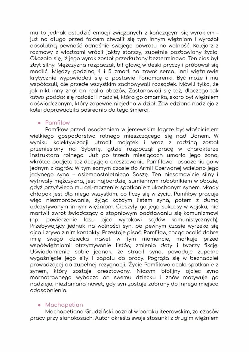 I. Elementy świata przedstawionego
czas akcji (1940-1945)
O
O
●
czerwiec 1940 (spacer przez miasto)
koniec lata 1940 (główny bohater zostaje