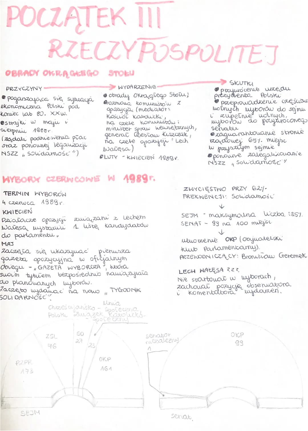 POCZĄTEK III
RZECZY POSPOLITEJ
OBRADY OKRĄGŁEGO STOŁU
PRZYCZYNY
pogarszająca się sytuagá
ekonomiczna Polski pod
koniec lat 80. XXW.
●strajki