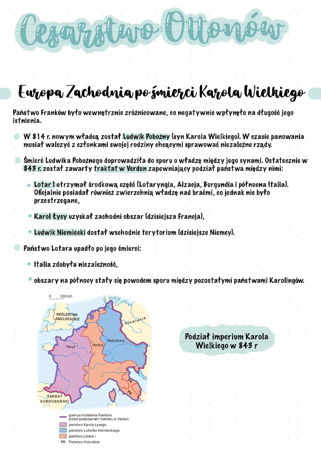 Czasy Ottonów: Notatka o Odnowieniu Cesarstwa Rzymskiego i Traktacie w Verdun