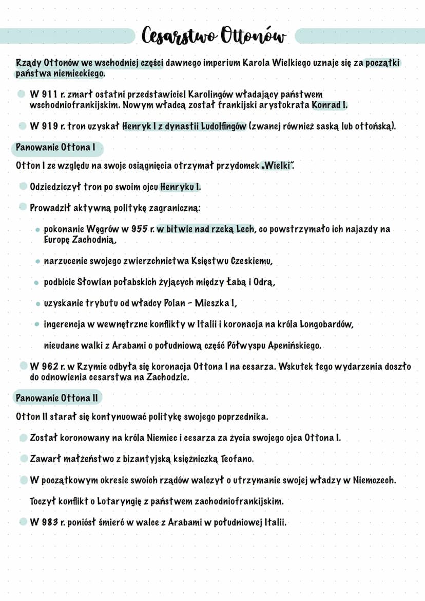 Cesarstwo Ottonów
Europa Zachodnia po śmierci Karola Wielkiego
Państwo Franków było wewnętrznie zróżnicowane, co negatywnie wpłynęło na dług