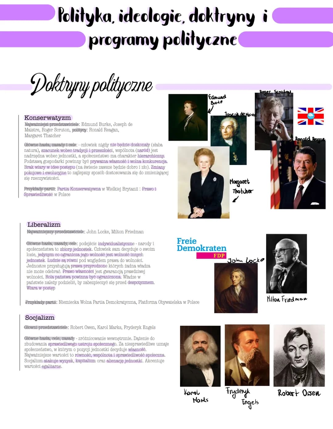 Polityka, ideologie, doktryny
programy polityczne
Pojmowanie polityki w historii
1. Arystoteles (384-322 p.n.e) - uznawał politykę za
sztukę
