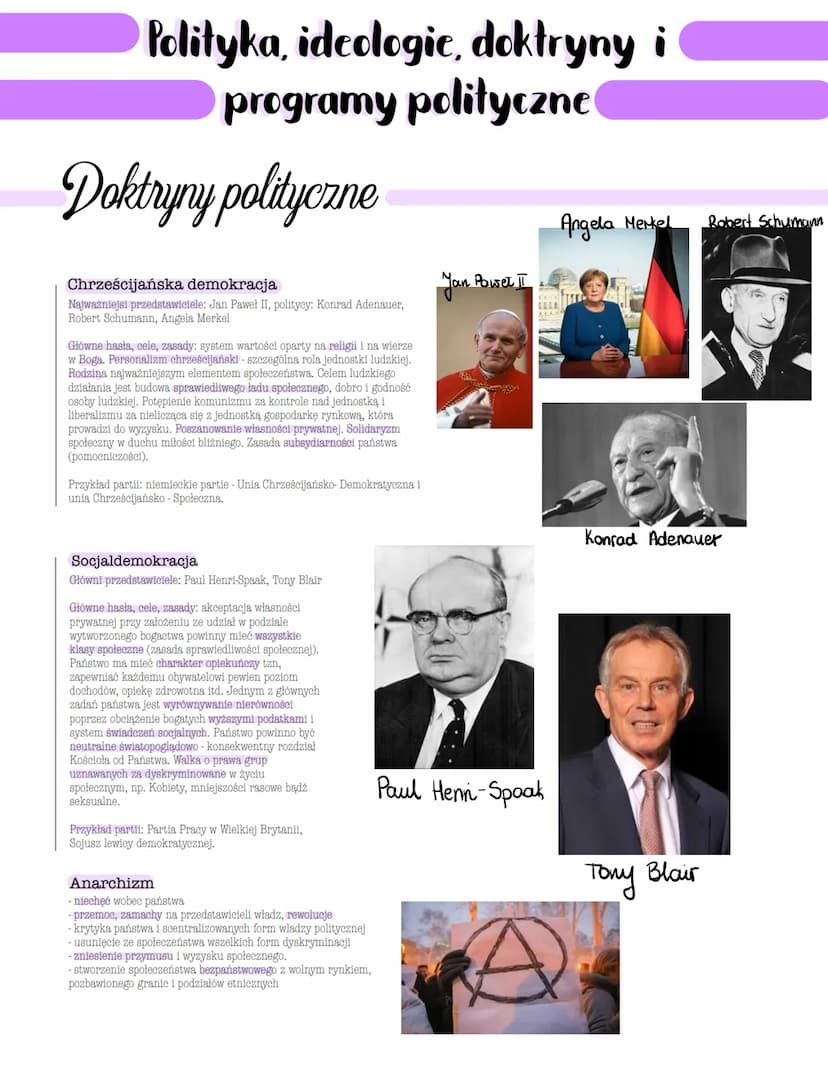 Polityka, ideologie, doktryny
programy polityczne
Pojmowanie polityki w historii
1. Arystoteles (384-322 p.n.e) - uznawał politykę za
sztukę