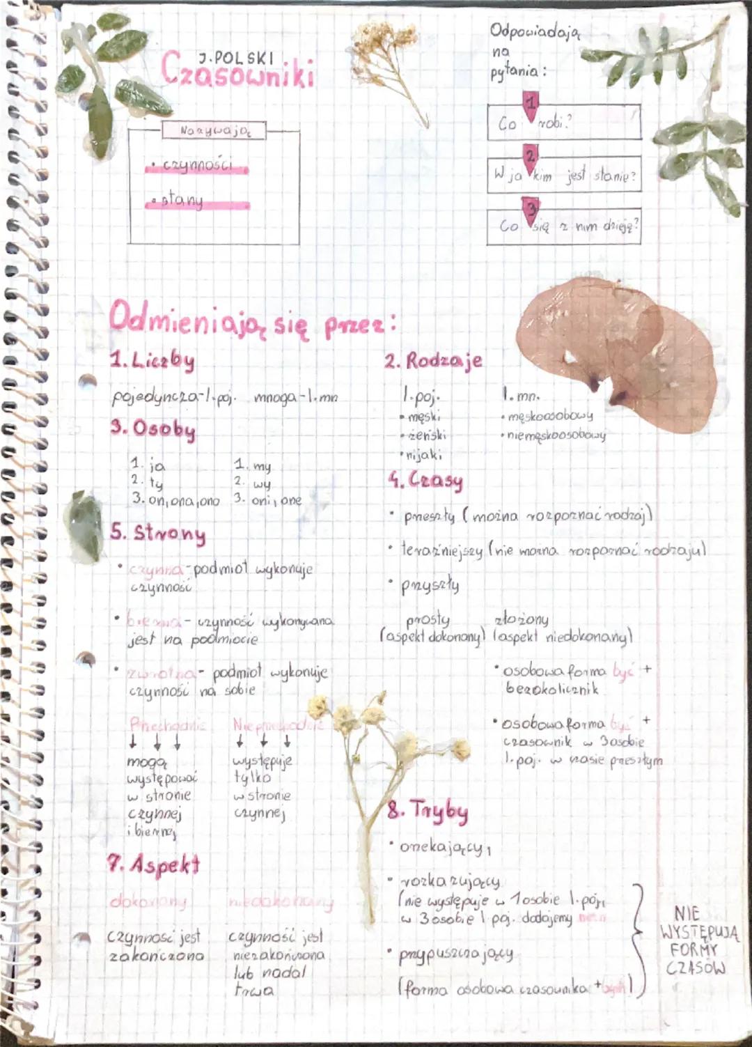 Czasowniki
Noaywajo
czynności
stany
Odpowiadają
na
pytania:
Co robi?
W jakim jest stanie?
Odmieniają się przez:
pojedyncza-1.poj mnoga-1.mn
