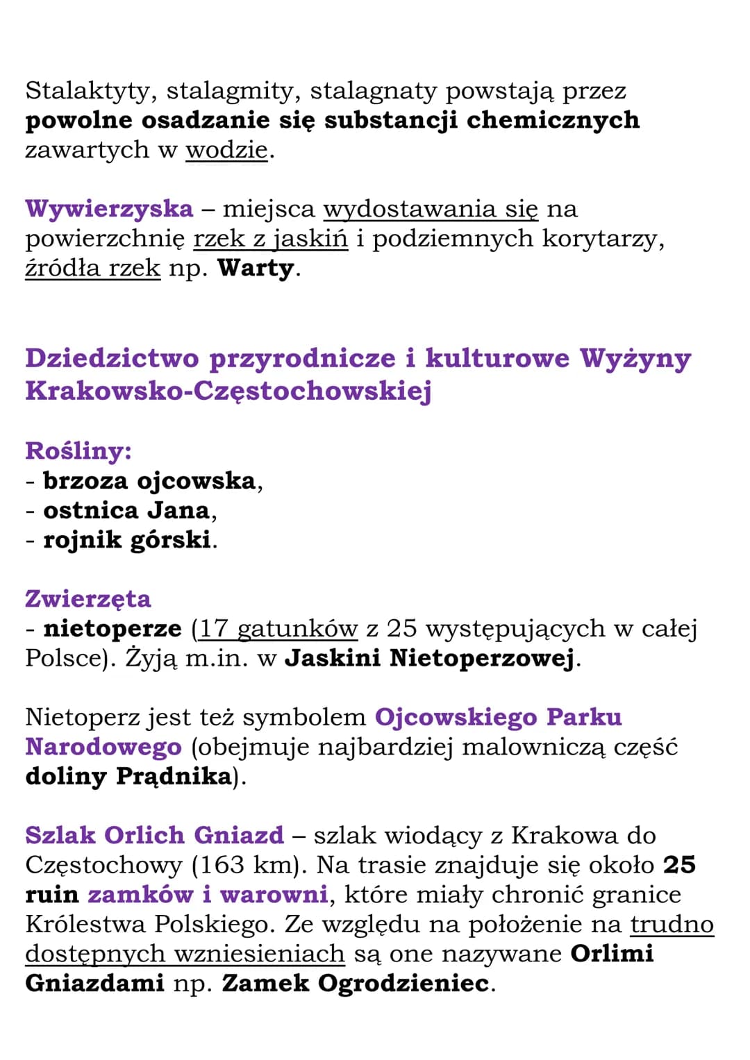 Krajobraz Wyżyny
Krakowsko-
Częstochowskiej
Wyżyna Krakowsko-Częstochowska ciągnie się wąskim
pasem od Krakowa na południu aż po Częstochowę